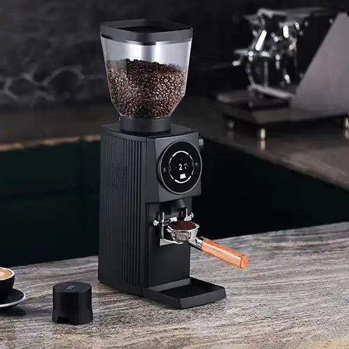 Agma 83mm Aluminum Professional Automatic Coffee Grinder.