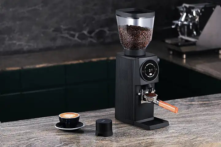 Agma 83mm Aluminum Professional Automatic Coffee Grinder.