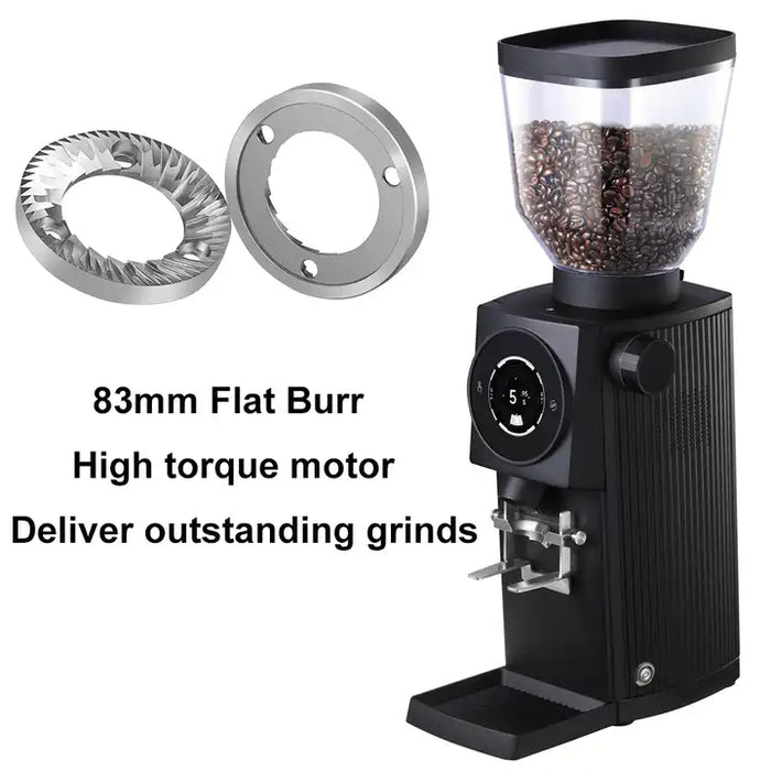 Agma 83mm Aluminum Professional Automatic Coffee Grinder.